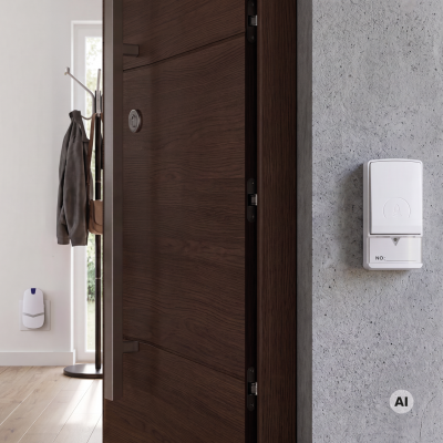 Bezprzewodowy dzwonek bateryjny OCEAN 230V IP44/20 biały 05035 IDEUS (05035)
